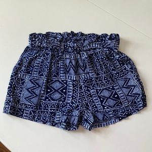 Blue & white soft shorts